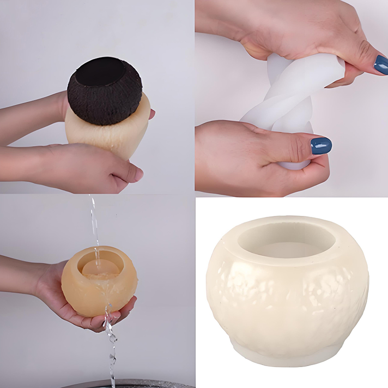 Soap Mold Silicone Loaf - ثلاثية الأبعاد محاكاة جوز الهند قالب