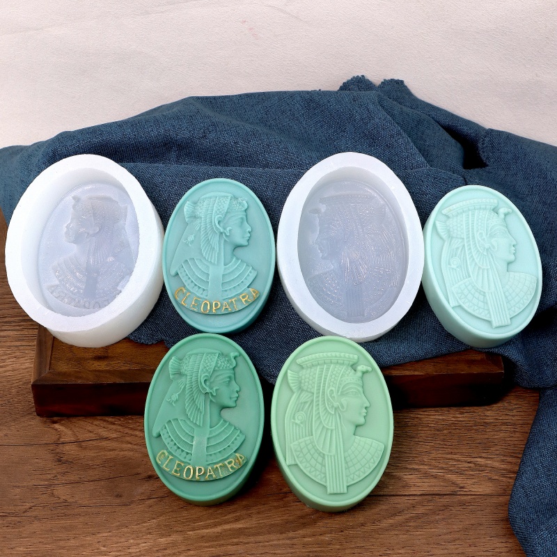 Quality Soap Making Kit - كليوباترا سيليكون قالب شمع ثلاثية الأبعاد