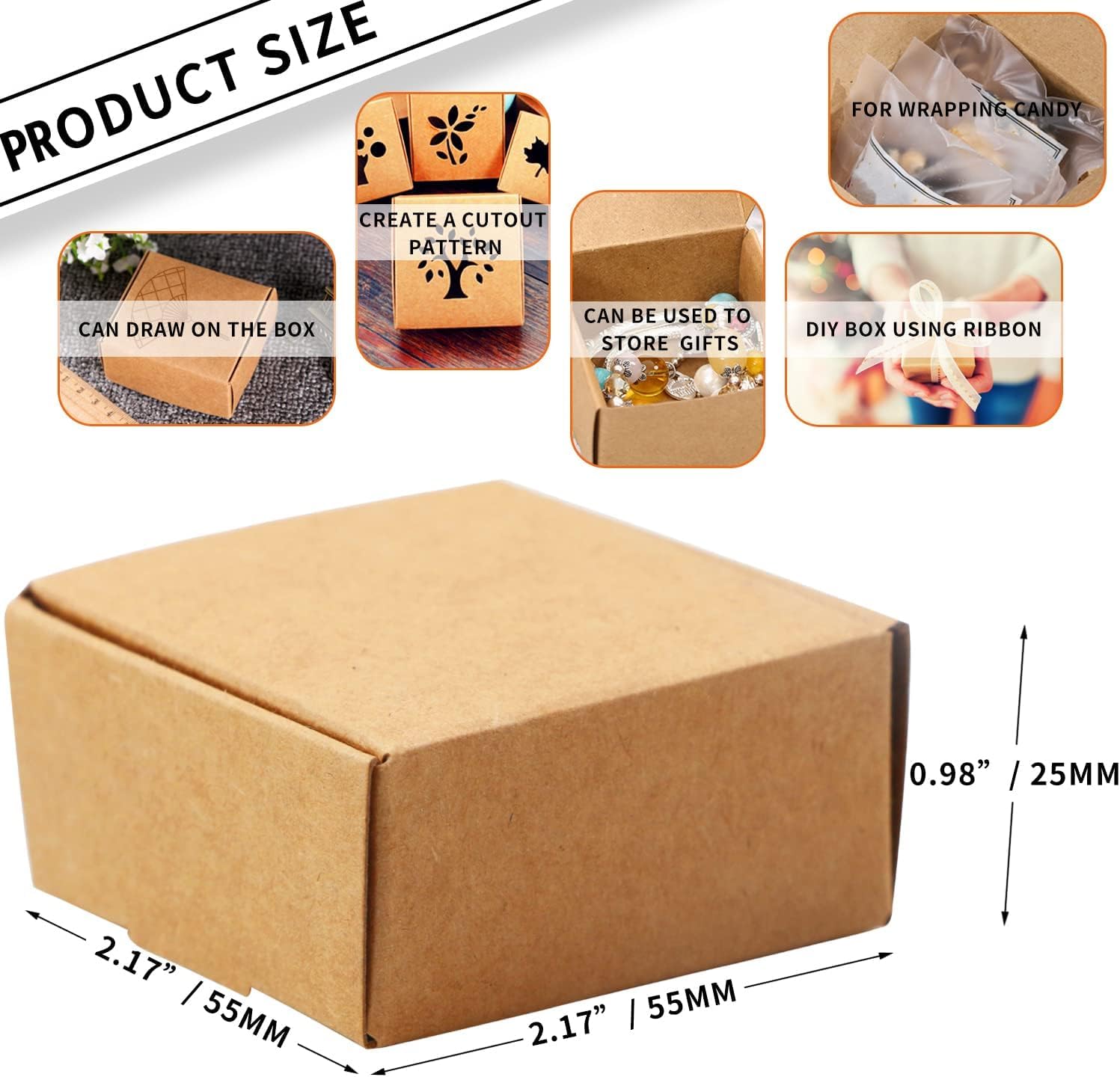100 قطعة من صناديق الورق المقو - مراجعة Kraft Soap Label وسعره