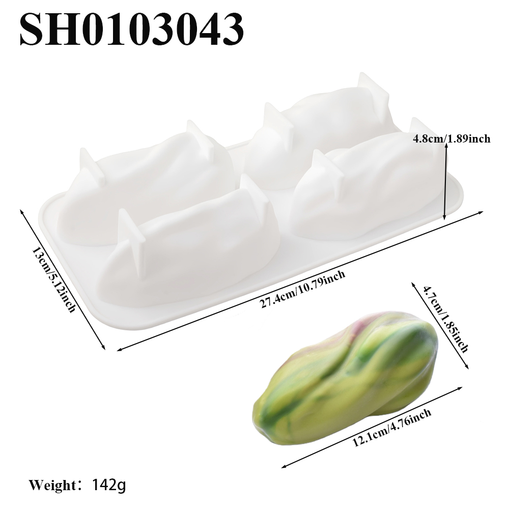 قالب خبز سيليكون بتصميم الفستق - مراجعة Soap Making Silicone Molds وسعره